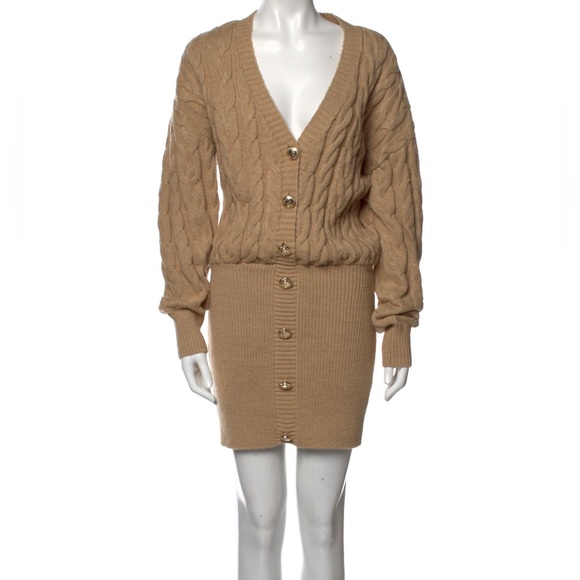 Retrofete Tala sweater dress in tan size XS - Picture 4 of 7